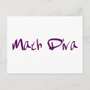 Cartão Postal Math Diva