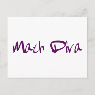 Cartão Postal Math Diva