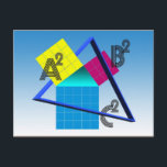 Cartão Postal Mathematics, colorful design<br><div class="desc">Mathematics,  colorful design</div>