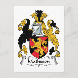 Cartão Postal Matheson Family Crest