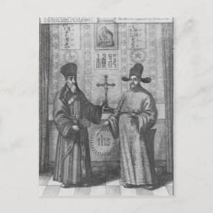 Cartão Postal Matteo Ricci e Paulus Li