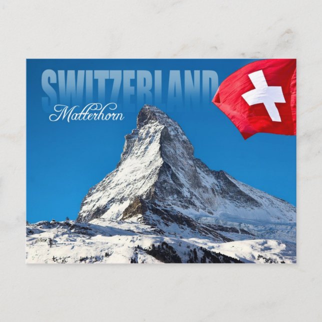Cartão Postal Matterhorn, Suiça (Frente)