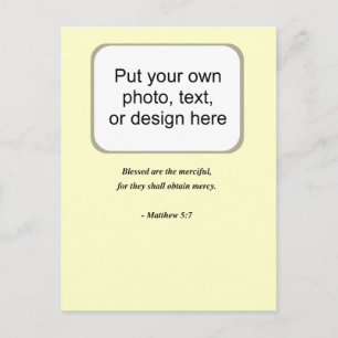 CARTÃO POSTAL MATTHEW 5:7