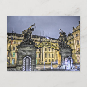 Cartão Postal Matthias Gate Prague Castle Night