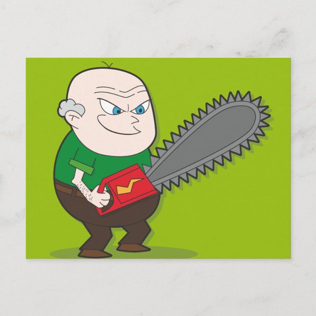 Cartão Postal Mau Chainsaw (Frente)