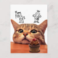 Mau e anjo sobre a cabeça