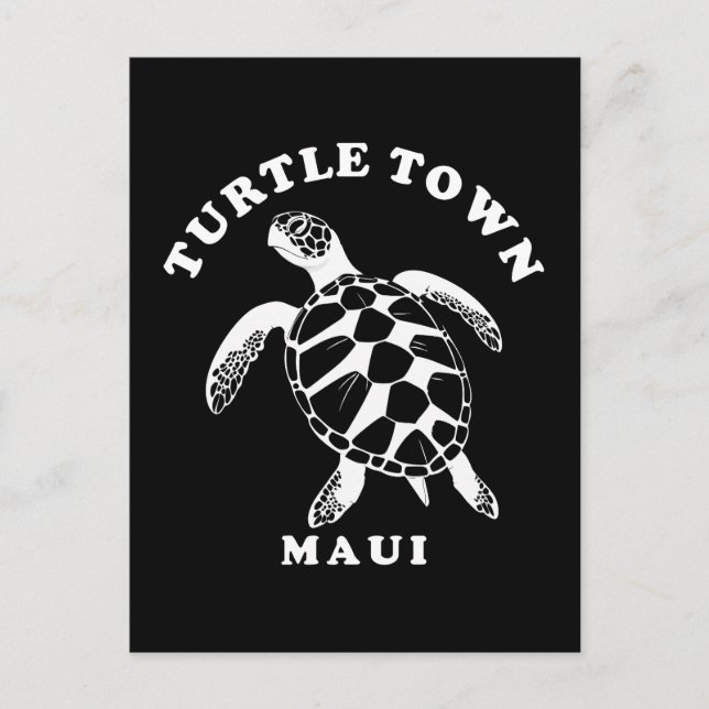 Cartão Postal Maui Turtle (Frente)