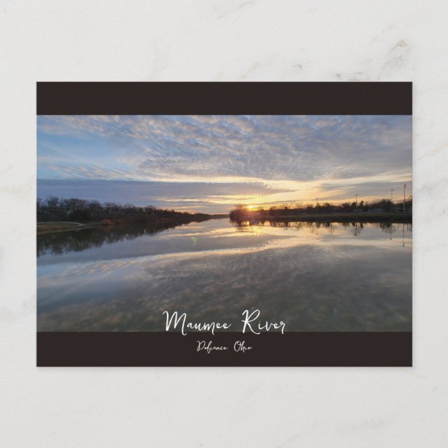 Cartão Postal Maumee River (Frente)