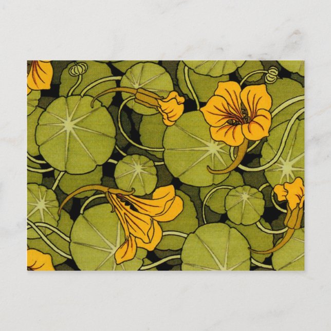 Cartão Postal Maurice Pillard ( dit Verneuil ) Arte Floral Nouve (Frente)