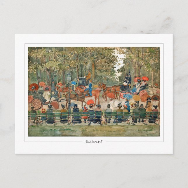Cartão Postal Maurice Prendergast #14 - Cartão-postal de arte (Frente)