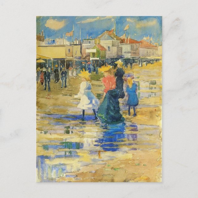 Cartão Postal Maurice Prendergast - Revere Beach (Frente)