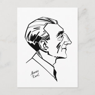 Cartão Postal Maurice Ravel