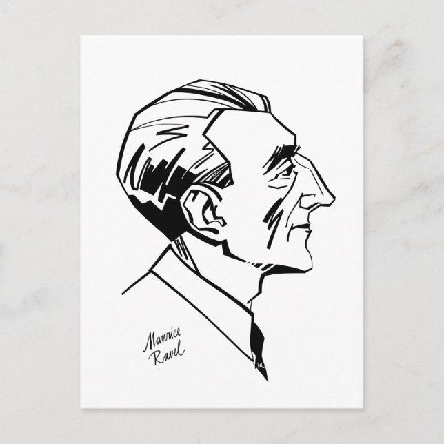 Cartão Postal Maurice Ravel (Frente)