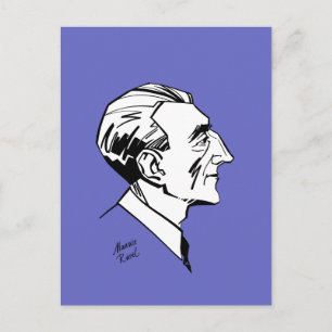 Cartão Postal Maurice Ravel