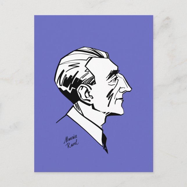 Cartão Postal Maurice Ravel (Frente)