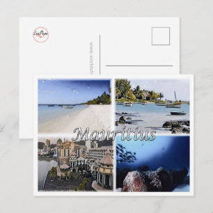 Cartão Postal Maurícias - Cap Malheureux - Mosaico -