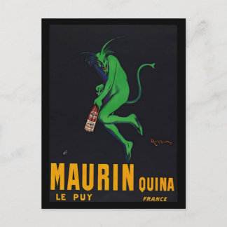 Cartão Postal Maurin Quina Absinthe