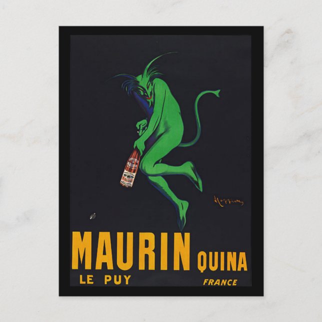 Cartão Postal Maurin Quina Absinthe (Frente)