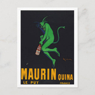 Cartão Postal Maurin Quina Absinthe
