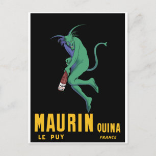 Cartão Postal Maurin Quina - Cappiello 1906 - o absinto Apertif