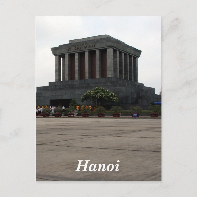 Cartão Postal mausoléu de hanoi (Frente)