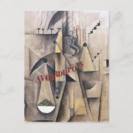 Cartão Postal Max Weber Cubism Painting