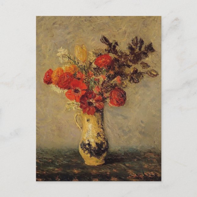 Cartão Postal Maxime Maufra - Flores da primavera (Frente)