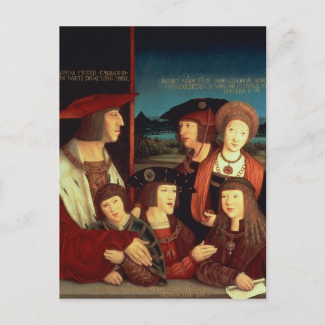 Cartão Postal Maximilian I com sua primeira esposa (Frente)