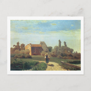 Cartão Postal May Morning (óleo na canvas)