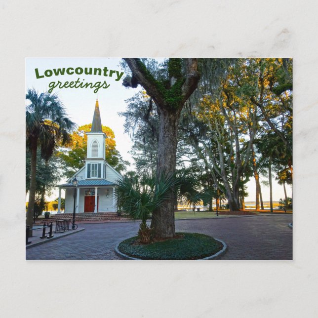 Cartão Postal May River Chapel Palmetto Bluff Bluffton SC (Frente)