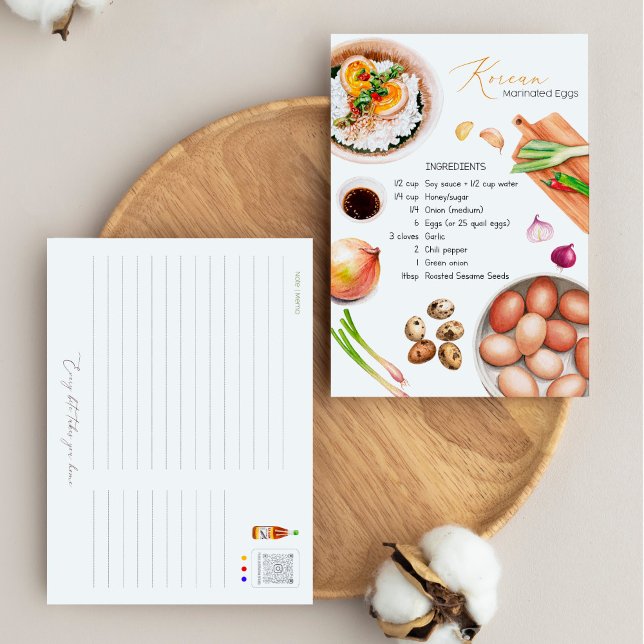 Cartão Postal Mayak Eggs - Cartão-postal de Ovos Marinados Corea (Criador carregado)