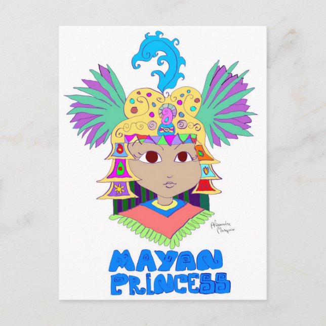 Cartão Postal Mayan Princess (Frente)