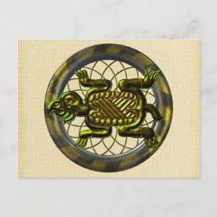 Cartão Postal Mayan Turtle