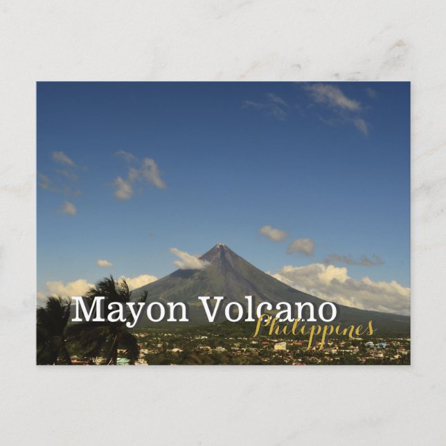 Cartão Postal Mayon Volcano Albay Bicol Filipinas (Frente)