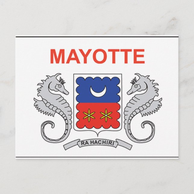 Cartão Postal Mayotte Flag (Frente)