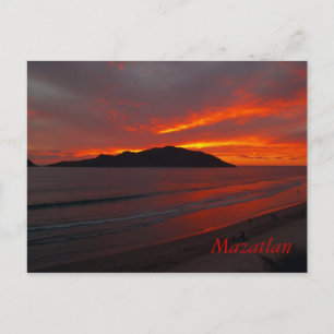 Cartão Postal Mazatlan, México... Sunset
