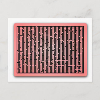 Cartão Postal Maze Linha Vermelha