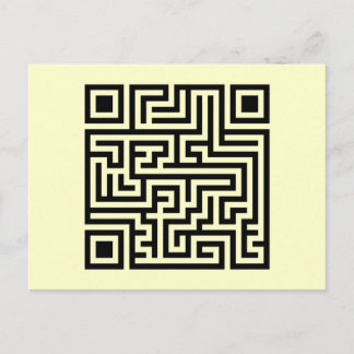 Cartão Postal Maze QR