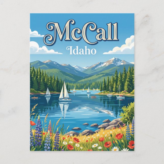 Cartão Postal McCall Idaho (Frente)