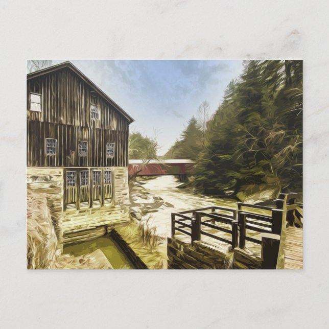 CARTÃO POSTAL MCCONNELLS MILL STATE PARK - PENNSYLVANIA EUA (Frente)