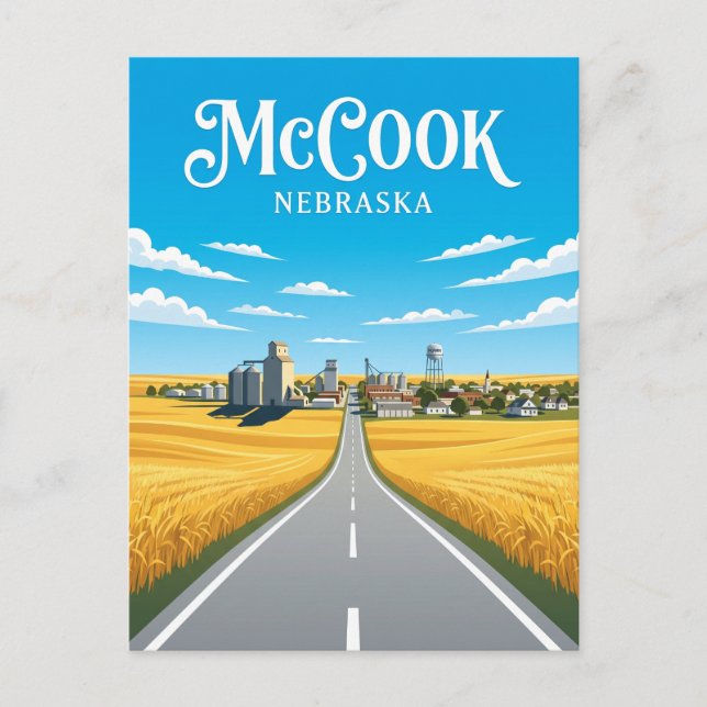 Cartão Postal McCook EUA (Frente)