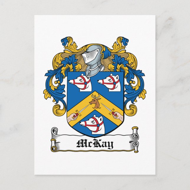 Cartão Postal McKay Family Crest (Frente)