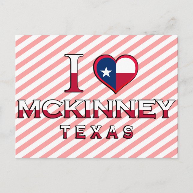 Cartão Postal McKinney �, Texas (Frente)