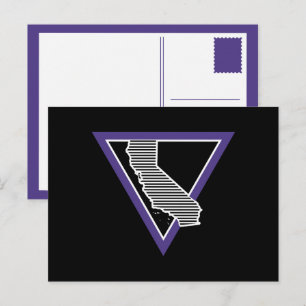 Cartão Postal mcm listrado california triângulo