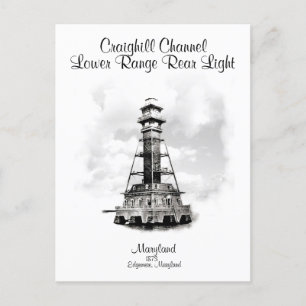 Cartão Postal Md Leve Traseira Inferior Do Canal Craighill