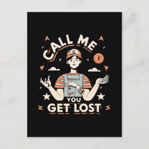 Cartão Postal me chame se você se perder