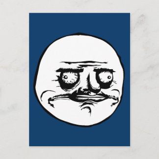 Cartão Postal Me Gusta Face Meme