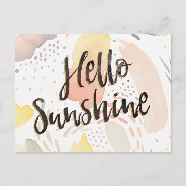 Cartão Postal Meadow Breeze II | Hello Sunshine (Frente)