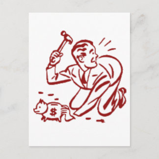 Cartão Postal mealheiro