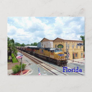 Cartão Postal Mecanismo de Comboio Amarelo do Pacífico da União